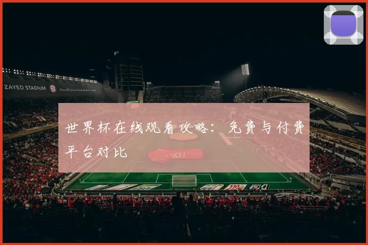 世界杯在线观看攻略:免费与付费平台对比