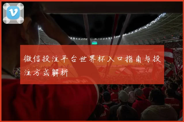 微信投注平台世界杯入口指南与投注方式解析